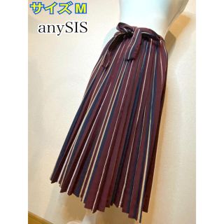 エニィスィス(anySiS)のanySIS プリーツスカート ミディ丈スカート(ひざ丈スカート)