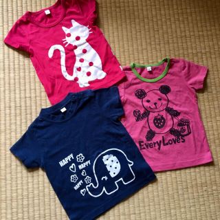 《専用》女の子 Tシャツ80 ❤︎ 3枚セット(Ｔシャツ)