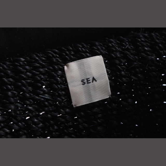 SEA(シー)のシー SEA バッグ クラッチ レザー 黒 ブラック /mm0522 レディースのバッグ(クラッチバッグ)の商品写真