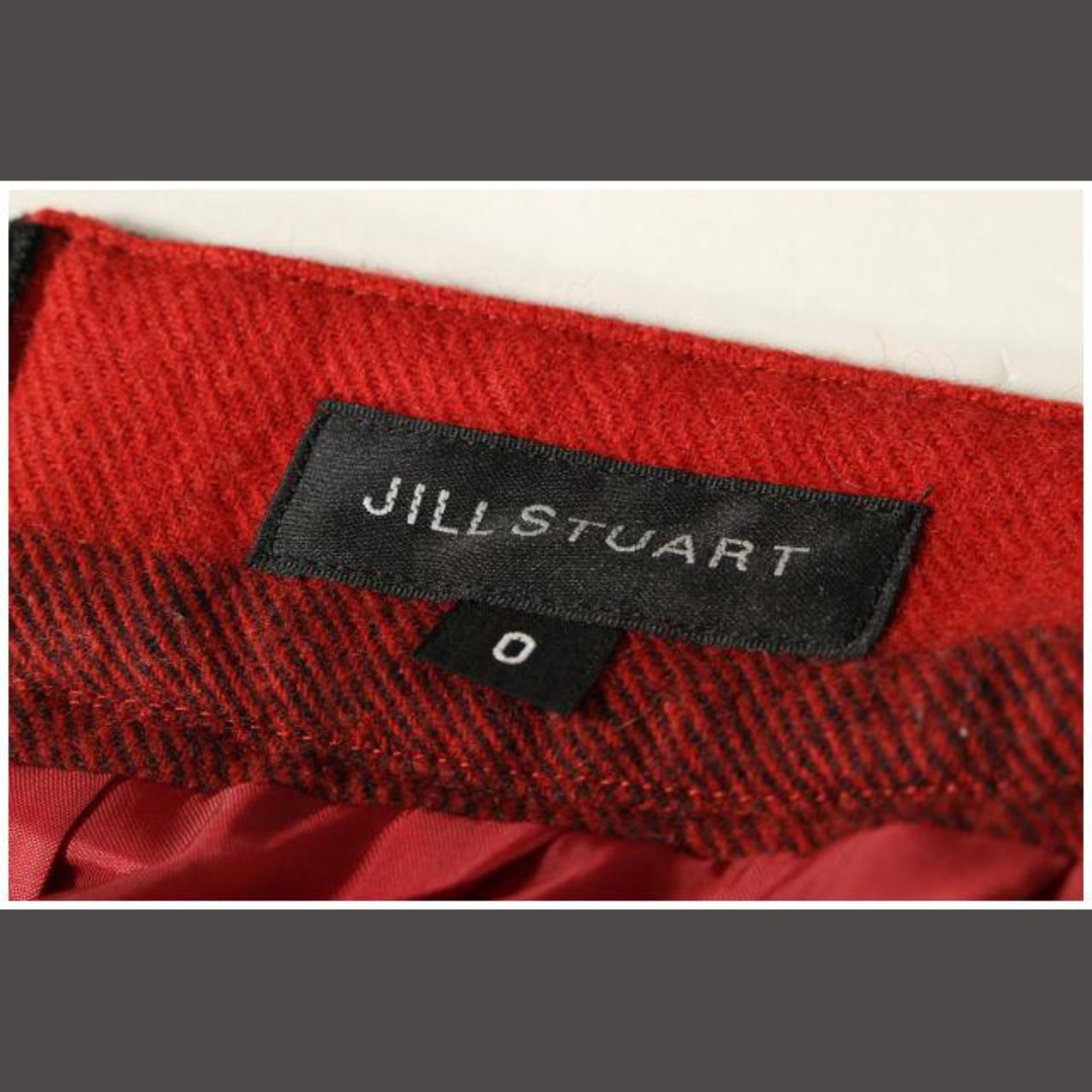 JILLSTUART(ジルスチュアート)のジルスチュアート JILL STUART ウール ボーダー タック スカート ミ レディースのスカート(ミニスカート)の商品写真