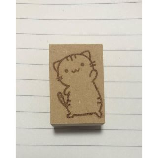 ハンドメイド　ラバースタンプ　ねこちゃん② (新品未使用)(はんこ)