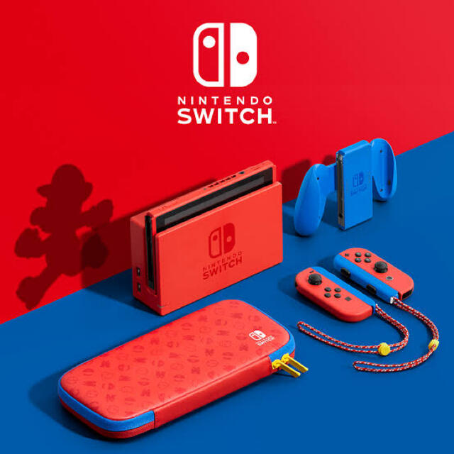 新品未開封　Nintendo Switch マリオレッド×ブルーセット