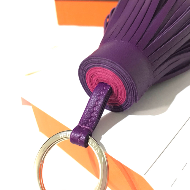 最高の品質 hermes 新品 カルメン ピンク 紫 2色 バイカラー 