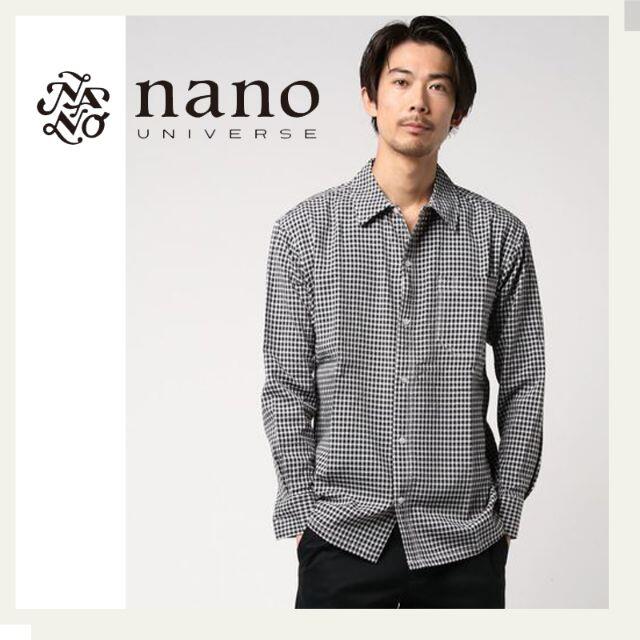 nano・universe(ナノユニバース)のnano・universeチェックBIGシルエットシャツ ロングスリーブ メンズのトップス(シャツ)の商品写真