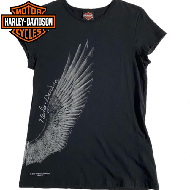 Harley Davidson(ハーレーダビッドソン)のHarley-Davidson ハーレーダビッドソン ウィングプリントTシャツ レディースのトップス(Tシャツ(半袖/袖なし))の商品写真