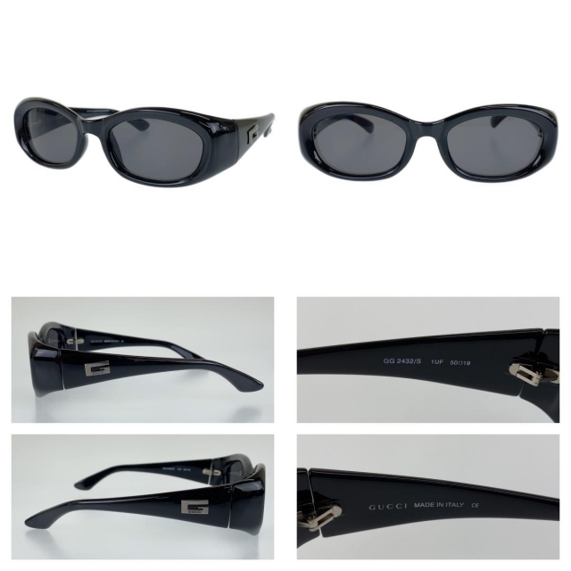 GUCCI - グッチ ブラック GG 2432/S 50□19 サングラス 104380の GUCCI - グッチ ブラック GG 2432/S 50□19 サングラス 104380の