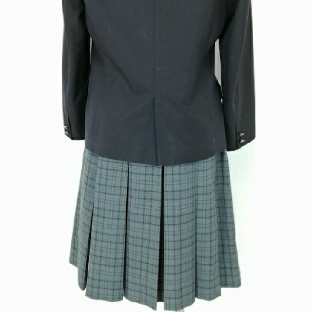【値下げ】女子 高校  ブレザー チェックスカート リボン 上下4点セット 制服 エンタメ/ホビーのコスプレ(衣装)の商品写真