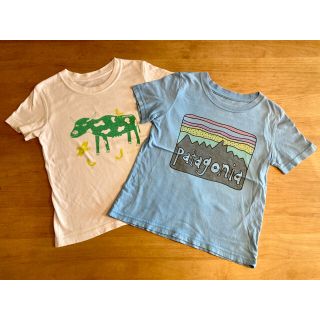 パタゴニア(patagonia)のpatagonia パタゴニア ロゴ Tシャツ 2枚セット 3T 100cm(Tシャツ/カットソー)