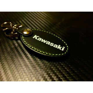 カワサキ(カワサキ)のkawasaki レザーキーホルダー(その他)