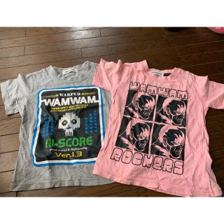 ワムワム(WAMWAM)のワムワム★WAMWAM★インベーダー★プロレス★半袖Tシャツセット★サイズ100(Tシャツ/カットソー)