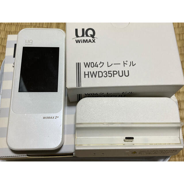 HUAWEI(ファーウェイ)のポケットWiFi Speed WiFi NEXT W04 クレードル付き スマホ/家電/カメラのスマホ/家電/カメラ その他(その他)の商品写真