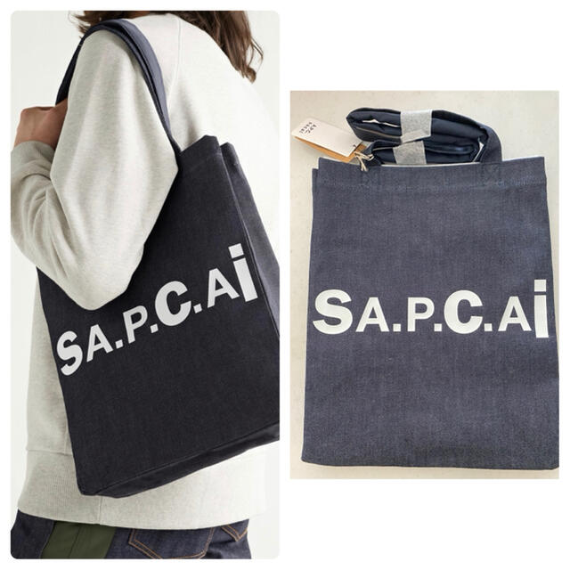 A.P.C. x sacai サカイ TOTE DOUBLE  トートバッグ新品