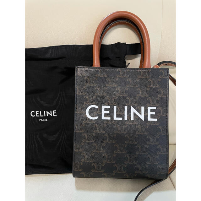 celine - (なべ)CELINE ミニ バーティカルカバ　トリオンフ キャンバス