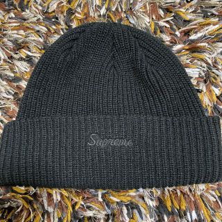 シュプリーム(Supreme)のsupreme loose gauge beanie 黒　(ニット帽/ビーニー)