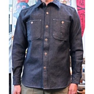 フラットヘッド(THE FLAT HEAD)のジェラード　Railroader Shirts 刺し子加工モデル(シャツ)