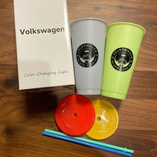 フォルクスワーゲン(Volkswagen)のフォルクスワーゲン　カラーチェンジカップ　タンブラー　ノベルティ　非売品　スタバ(タンブラー)