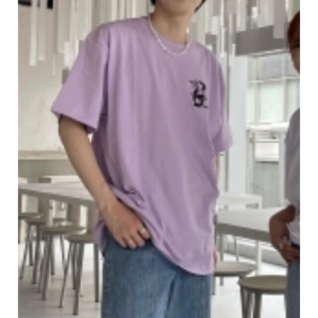 新品　Lカオヨリナカミ　A NOTHING FACE HS TEE purple メンズのトップス(Tシャツ/カットソー(半袖/袖なし))の商品写真