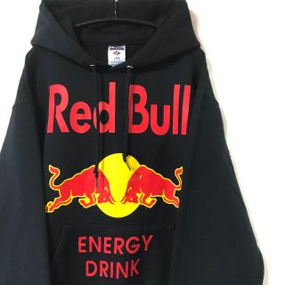 Red Bull レッドブル　ヴィンテージ　古着　企業　パーカー　黒(パーカー)