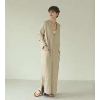 todayful   Vネックシームレスドレス　黒　新品未使用