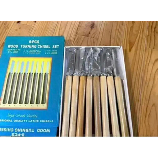 【未使用品】木工旋盤 バイト 8-PCS  woodturning chisel