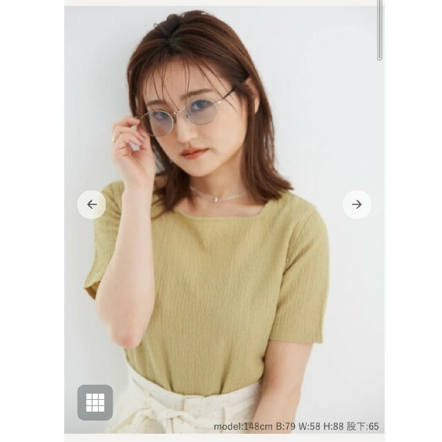 [sayu9さん専用]COHINAスクエアネックワッシャーT レディースのトップス(Tシャツ(半袖/袖なし))の商品写真