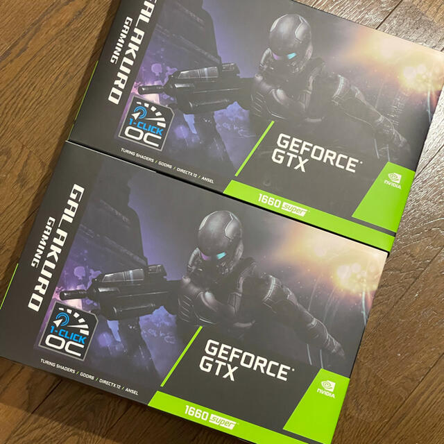 日本限定 新品未開封玄人志向 GTX1660super 玄人GALAKURO 2個 PC