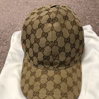 グッチ(GUCCI)のgucci canvas CAP グッチキャップ(キャップ)