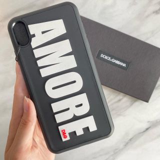 ドルチェアンドガッバーナ(DOLCE&GABBANA)の残１【新品】Dolce&Gabbana アモーレ iPhoneXS MAXケース(iPhoneケース)