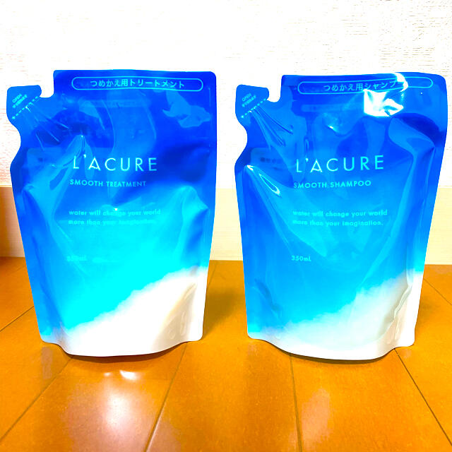 L'ACURE(ラキュア) スムースシャンプー&トリートメントセット詰替用 コスメ/美容のヘアケア/スタイリング(シャンプー/コンディショナーセット)の商品写真