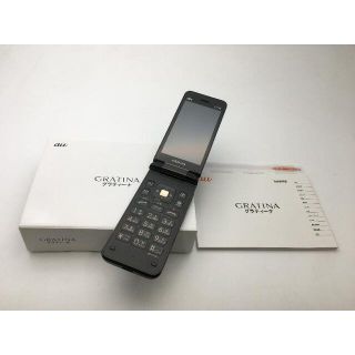 キョウセラ(京セラ)のSIMフリー au GRATINA KYF39 ブラック◆良品◆133(スマートフォン本体)