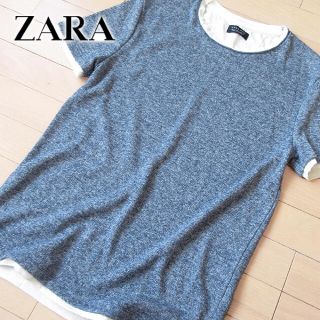 ザラ(ZARA)の超美品 (EUR)S ZARA MAN ザラ メンズ 半袖カットソー(Tシャツ/カットソー(半袖/袖なし))