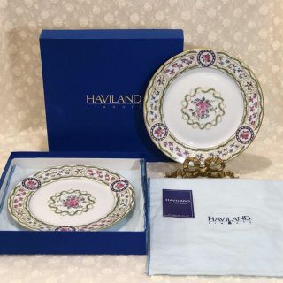 アビランド(Haviland)のアビランド リモージュ ルーブシエンヌ ルビシェンヌ 24.5cm ２枚☆(食器)