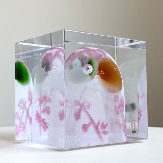 イッタラ(iittala)の2008年 アニュアルキューブ オイバ・トイッカ  イッタラ バード(置物)