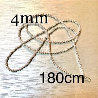 4mm ナバホパール　デザイン　ネックレス　150cm アンティーク