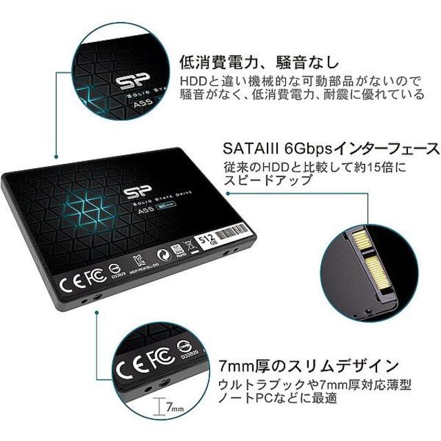 【SSD 256GB】シリコンパワー Ace A55 w/Mount 2