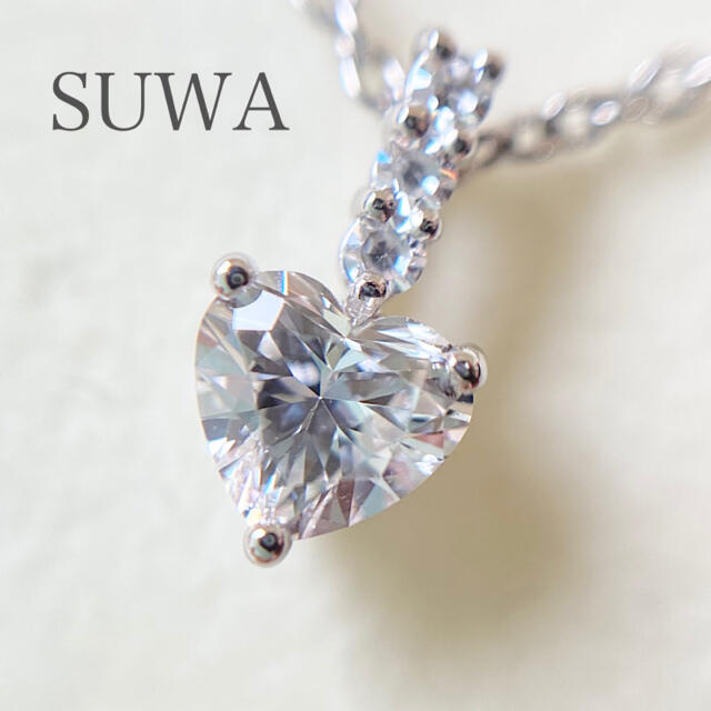 SUWA 高品質ハートシェイプ ネックレス