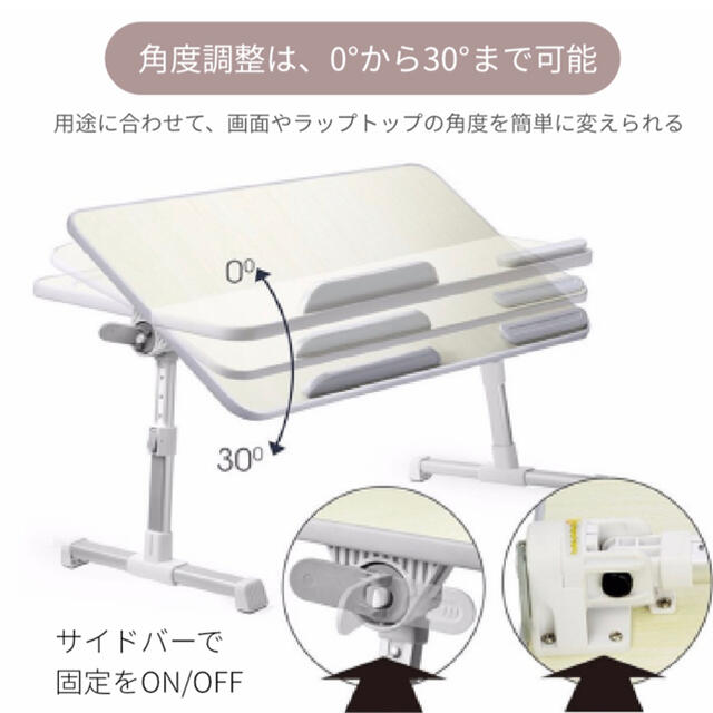 デスク 折りたたみデスク 折りたたみテーブル 折りたたみ パソコンデスク 新品 インテリア/住まい/日用品の机/テーブル(折たたみテーブル)の商品写真