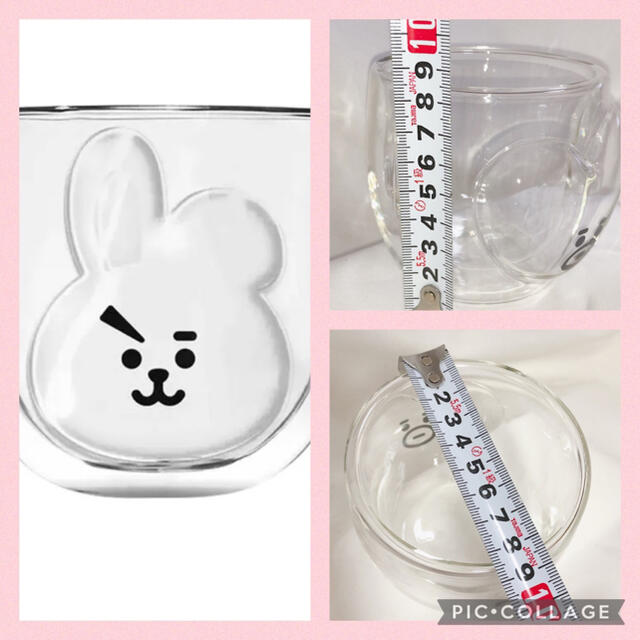 防弾少年団(BTS)(ボウダンショウネンダン)の【BTS BT21 ダブルウォールグラス】 防弾少年団　韓国　KPOP グッズ インテリア/住まい/日用品のキッチン/食器(グラス/カップ)の商品写真