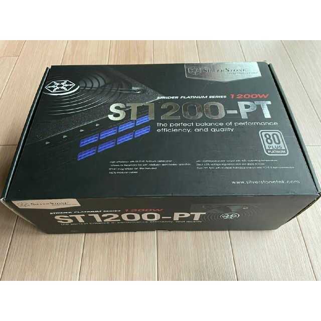[美品] SilverStone PC電源 1200W 80P PLATINUM スマホ/家電/カメラのPC/タブレット(PCパーツ)の商品写真