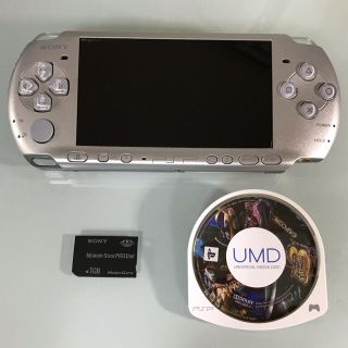 プレイステーションポータブル(PlayStation Portable)のPSP-3000  ミスティックシルバー(携帯用ゲーム機本体)