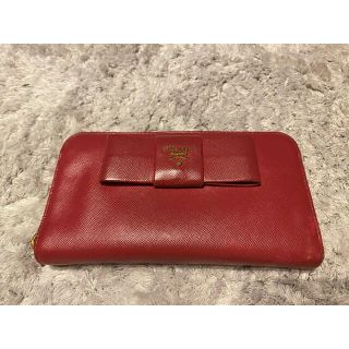 プラダ(PRADA)のプラダ　財布　ピンク(RED)(財布)