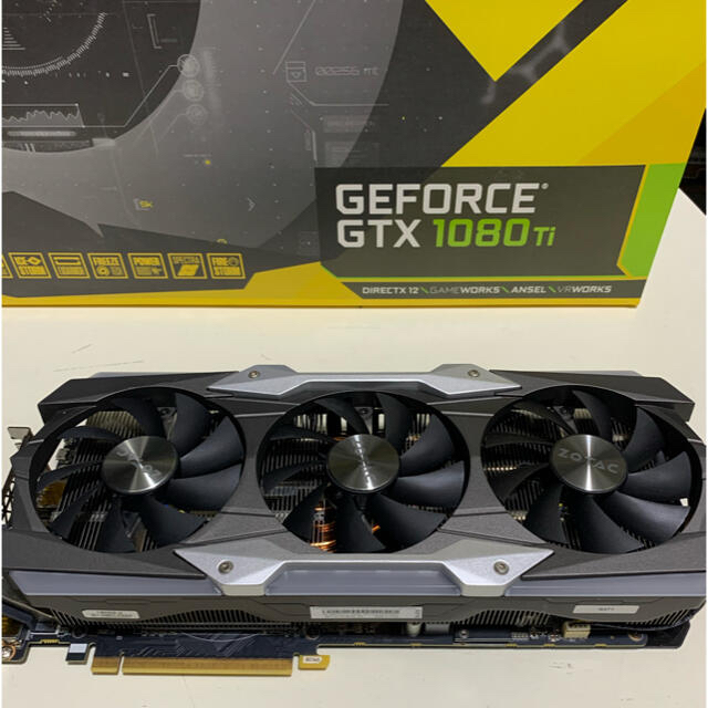 スマホ/家電/カメラZOTAC GEFORCE GTX1080ti 11GB 箱あり