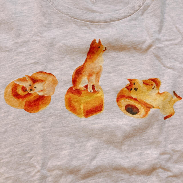 Graniph(グラニフ)のしば犬とパンTシャツ メンズのトップス(Tシャツ/カットソー(半袖/袖なし))の商品写真