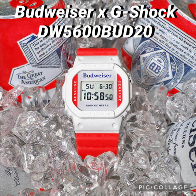 Budweiser x G-Shock DW5600BUD お買い求めしやすい価格 メンズ | bca