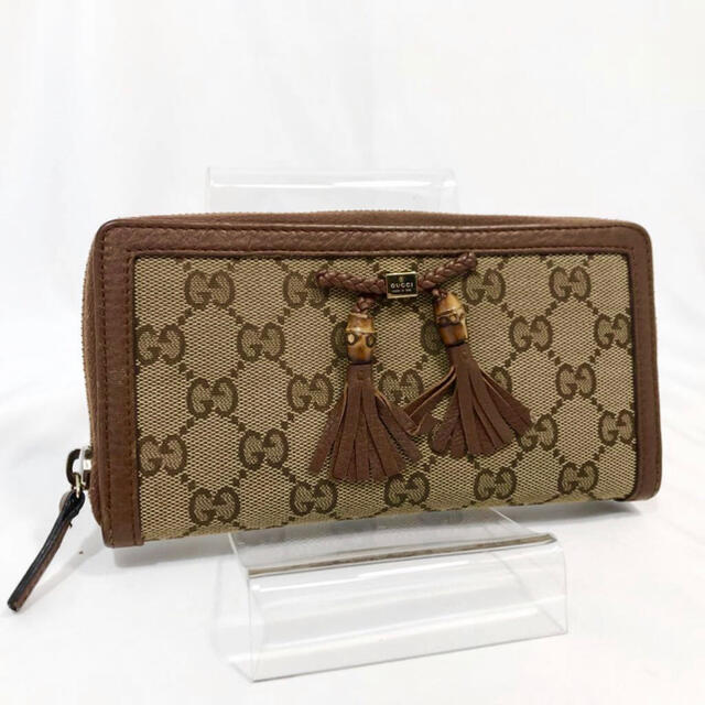 Gucci(グッチ)の定価9万 美品 オールドグッチ グッチ GUCCI 長財布　GG柄 キャンバス  レディースのファッション小物(財布)の商品写真