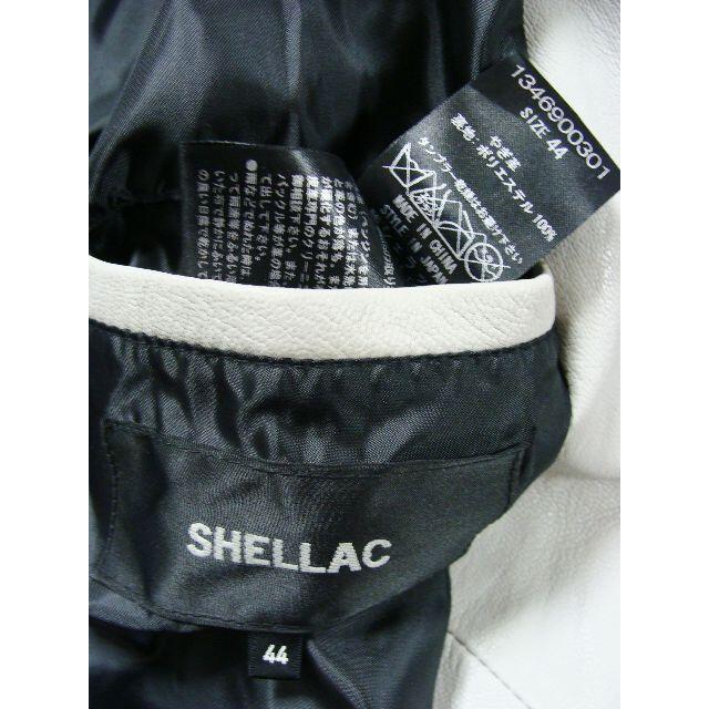 SHELLAC(シェラック)のSHELLACシェラックゴート山羊皮革シングルレザーライダースジャケットブルゾン メンズのジャケット/アウター(レザージャケット)の商品写真