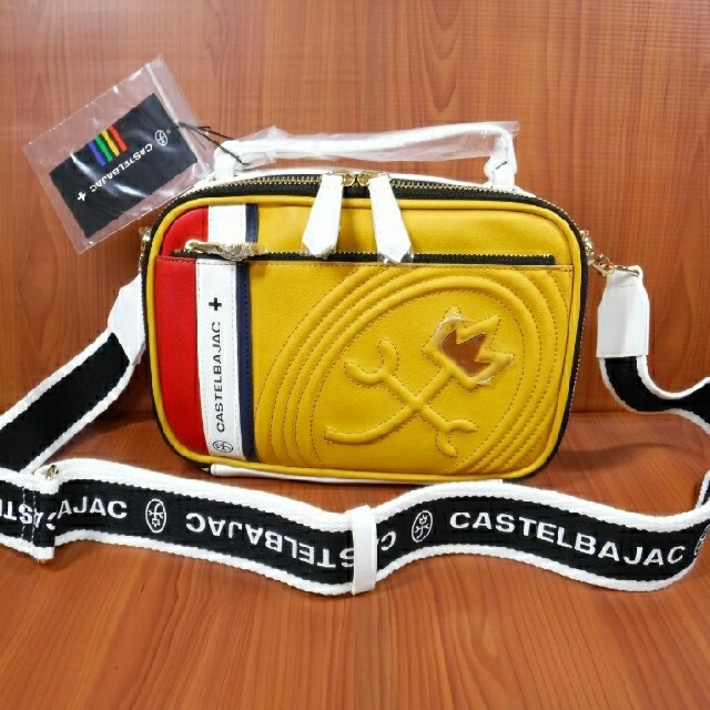 CASTELBAJAC(カステルバジャック)の送料無料★カステルバジャック 新品 2WAYレザーバッグ定価17600円 メンズのバッグ(ショルダーバッグ)の商品写真