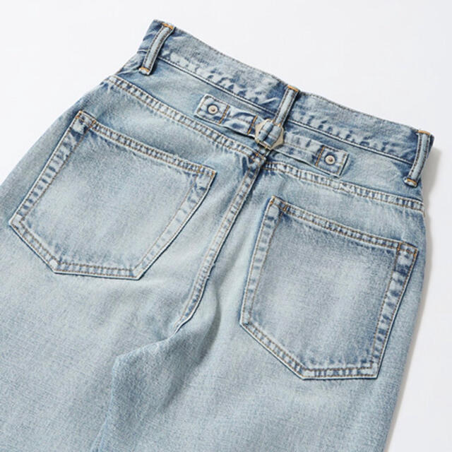 holiday HIGH WAIST WIDE DENIM PANTS 3