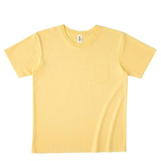 TRUSS ポケット Tシャツ メンズ PKT-124 イエローへーぜ L(Tシャツ/カットソー(半袖/袖なし))