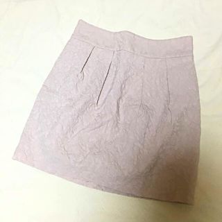 ザラ(ZARA)のピンク【ZARA】ジャガード☆コクーンスカート☆ S(ミニスカート)